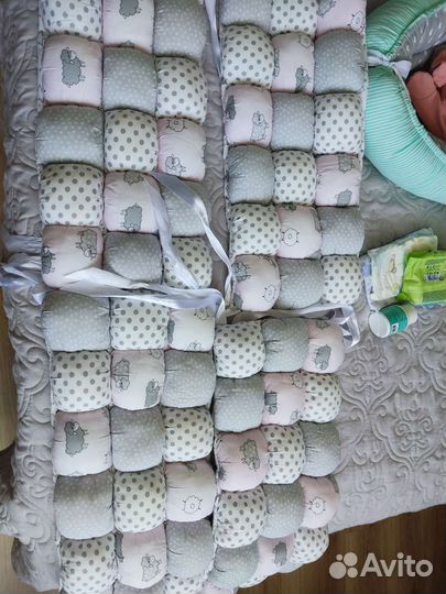 Бортики на круглую кроватку