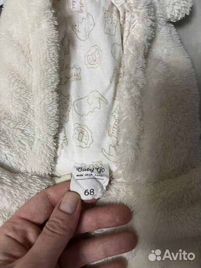 Комбинезон baby go белый 68