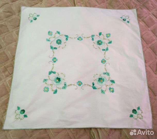 Скатерти вышивка 80*80,винтаж,хлопок,ссср