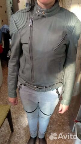 Мотокуртка кожа натуральная жен