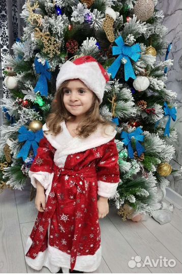 Прокат костюма дед мороз детский