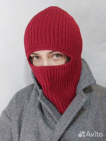 Балаклава шапка снуд вязаная руками
