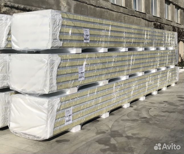 Сэндвич-панели Минвата 100мм