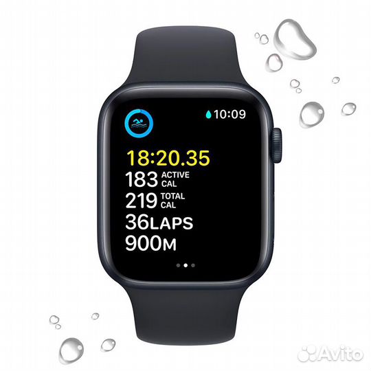 Часы Apple Watch SE Gen 2 GPS (2022) 44mm Midnight