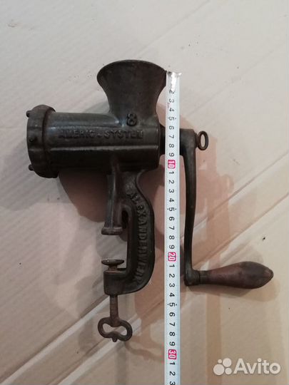 Чугунная мясорубка alexanderwerk 19 век