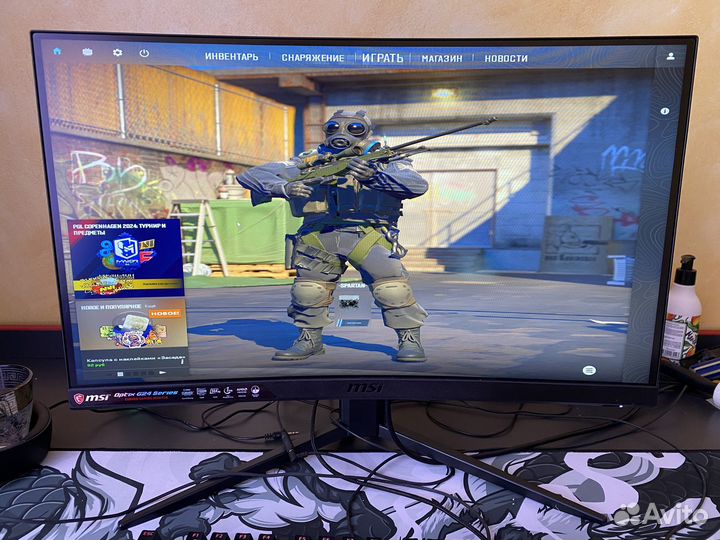 MSI Optix G24 series 144hz, изогнутый