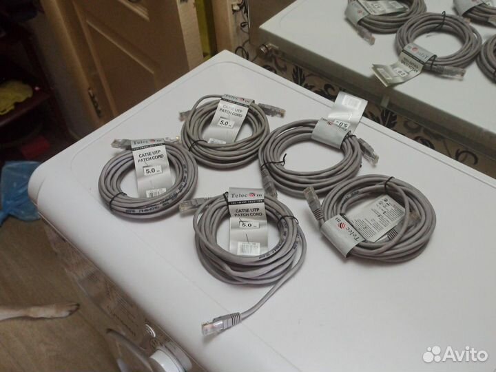 Литой патчкорд Telecom UTP, категория 5е, 5,0м