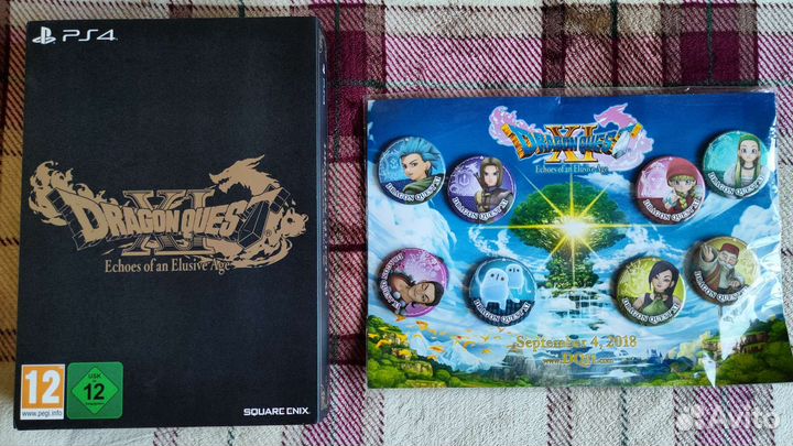 Dragon Quest XI Edition of Lost Time + значки