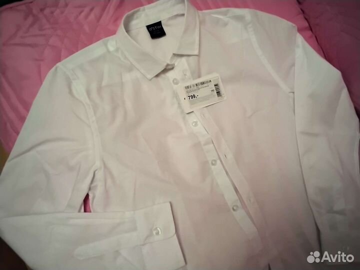 Рубашка школьная для мальчика 152