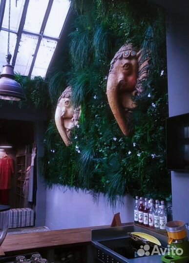 Дизайнерское озеленение искусственными растениями