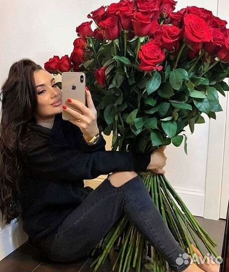 Высокие розы Букеты с доставкой