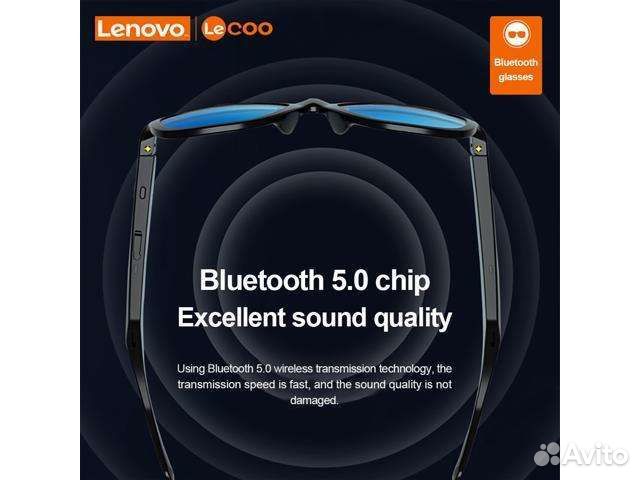 Новые smart очки lenovo lecoo 8, BT 5.0, UV400