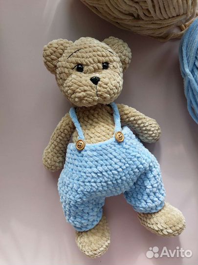 Плюшевые вязаные игрушки