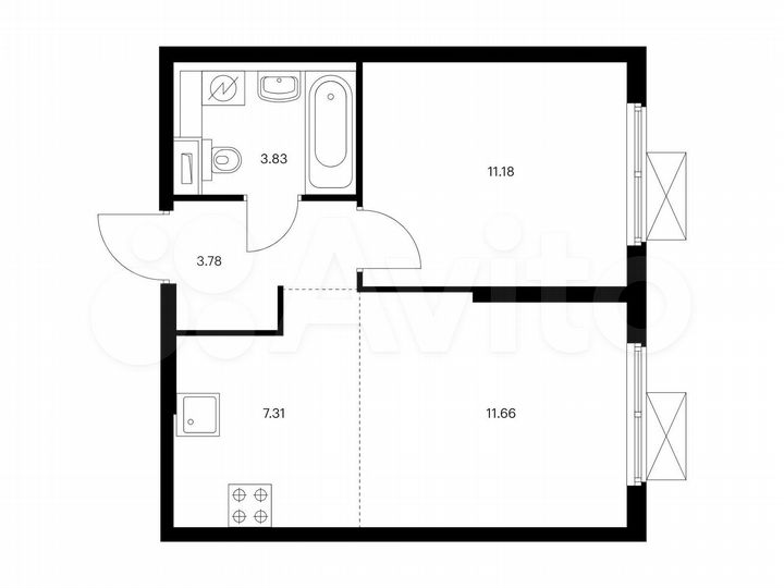 2-к. квартира, 37,8 м², 10/33 эт.
