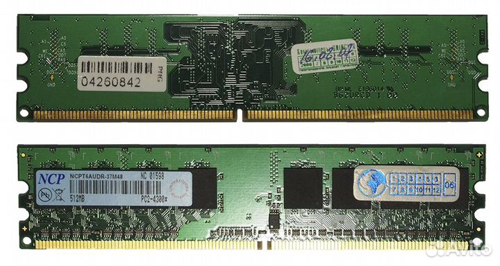 Модули памяти DDR2, DDR, DDR3L