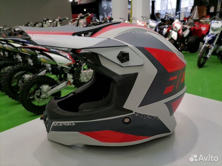 Детский мотошлем кроссовый Acerbis steel