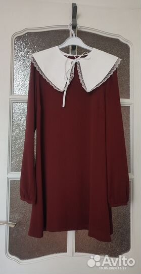 Платье baby doll, воротник