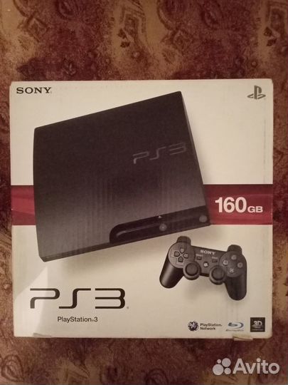 Sony playstation 3 slim + 5 дисков