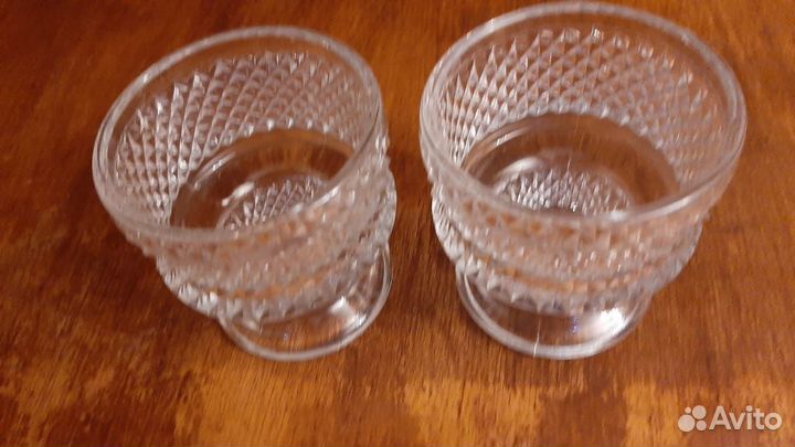 Розетки/креманки СССР хрусталь