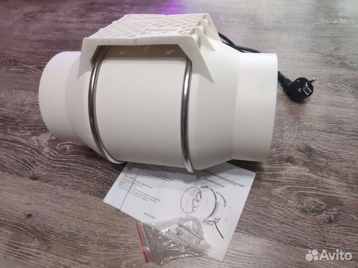 Вентилятор приточный вытяжной канальный 75Вт 150мм