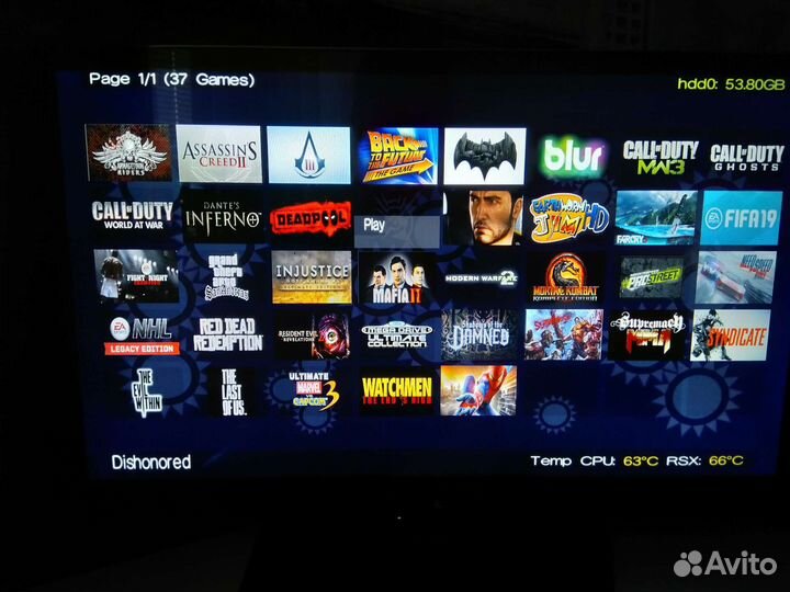 Playstation 3 прошитая 500gb 2 джойстика + 80 игр
