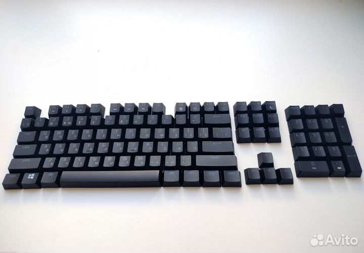 Razer PBT Keycap Upgrade Set (Black, RU, Новые)