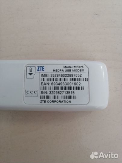 USB 3G Модем ZTE MF626