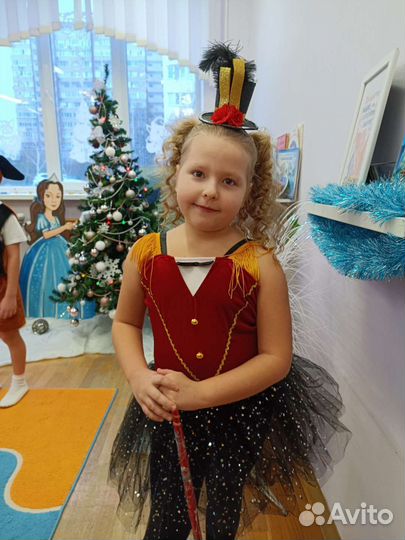 Новогодний костюм цирковой для девочки 128-134