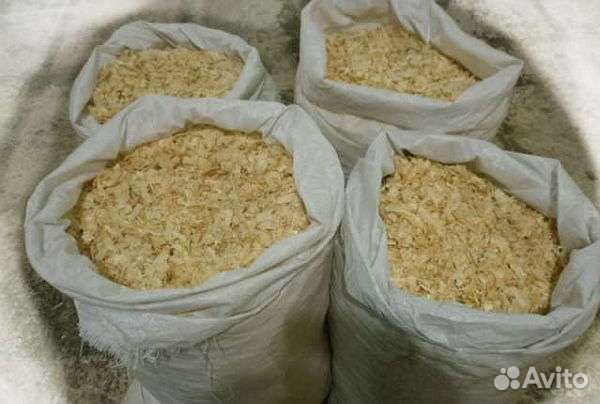 Опилки стружка в мешках