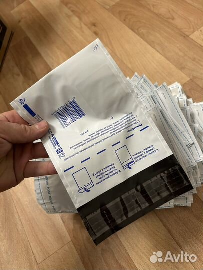 Конверты пластиковые 155 штук 114*162