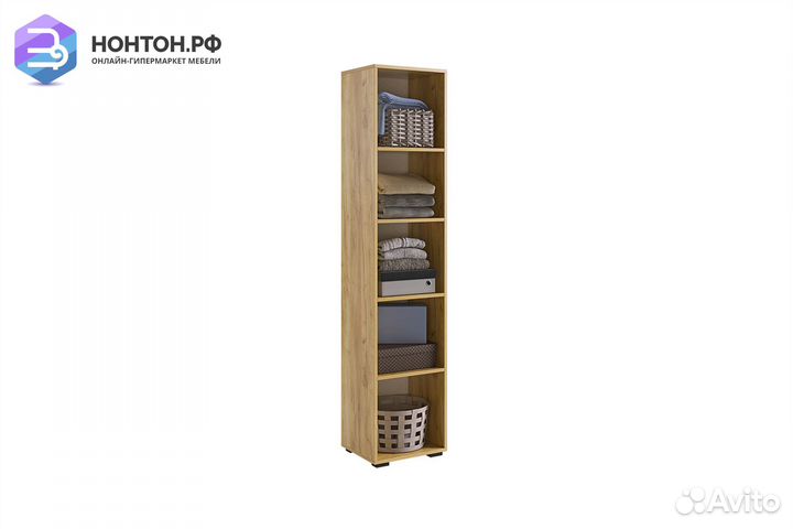 Шкаф Бери дуб крафт золотой / белое дерево