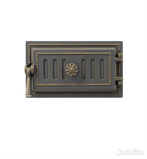 Дверь для Печи везувий поддувальная 236 (Бронза) в