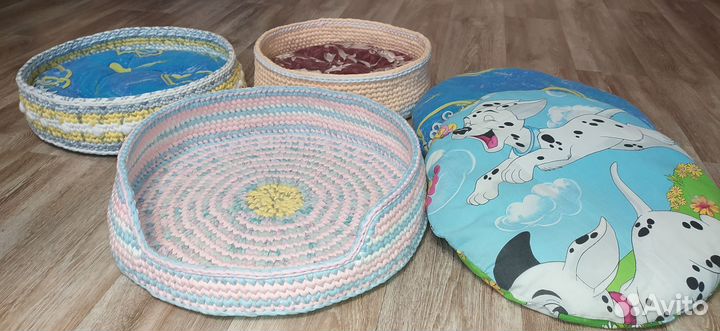 Лежанка для животных из трикотажной пряжи