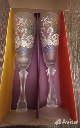Свадебный подарочный набор бокалов