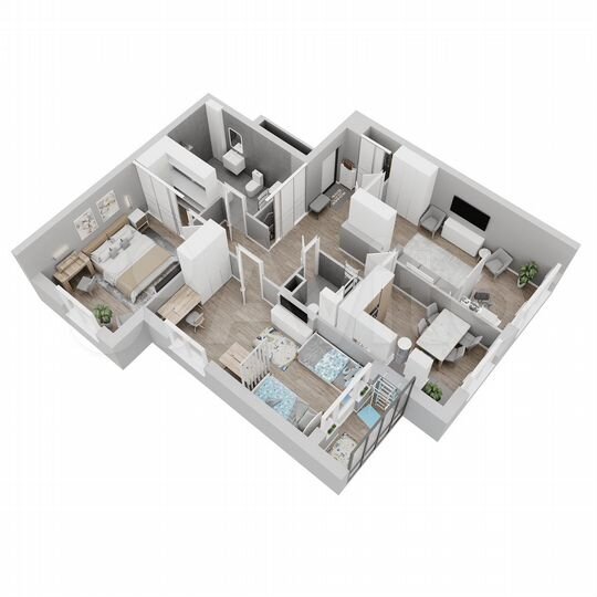 3-к. квартира, 92,7 м², 11/22 эт.