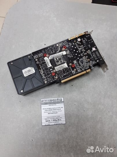 Видеокарта PCI-E GTX 760 2GB palit нерабочая