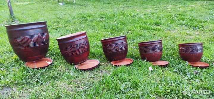 Горшок для цветов керамический