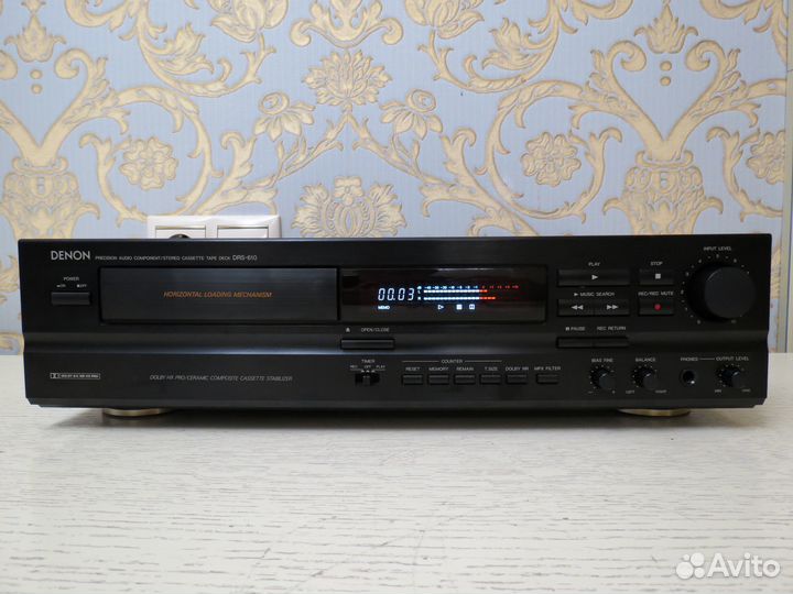 Кассетная дека Denon DRS-610. Отличное состояние