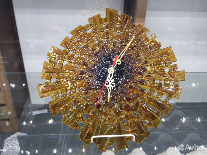 Часы фьюзинг авторская работа