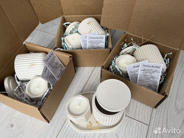 Набор из гипса, декор для дома, свечи