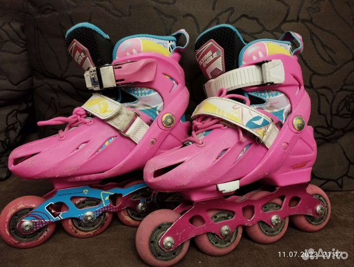 Роликовые коньки детские раздвижные