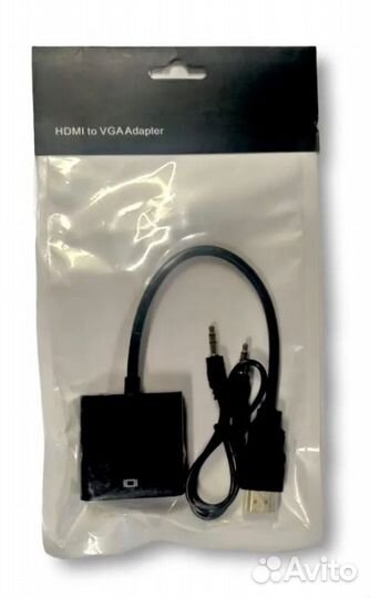 Переходник hdmi to VGA (+аудио)