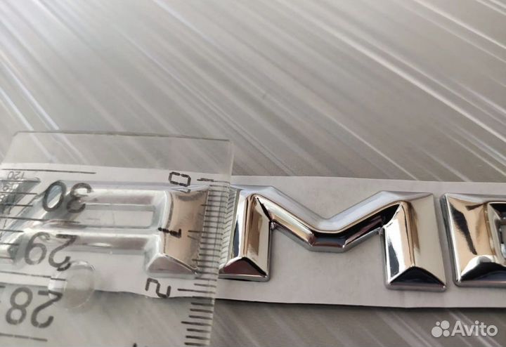 Шильдик Mercedes Benz AMG серебристый хром