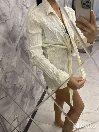 Комбинезон льняной zara