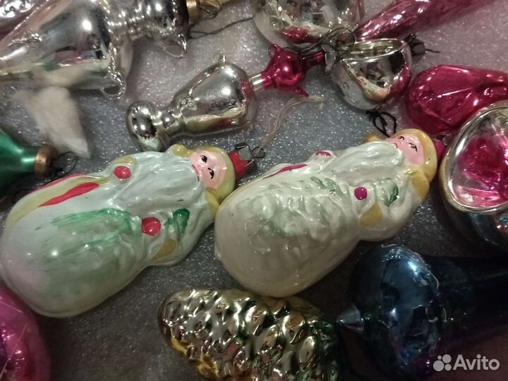Старинные елочные игрушки одним лотом