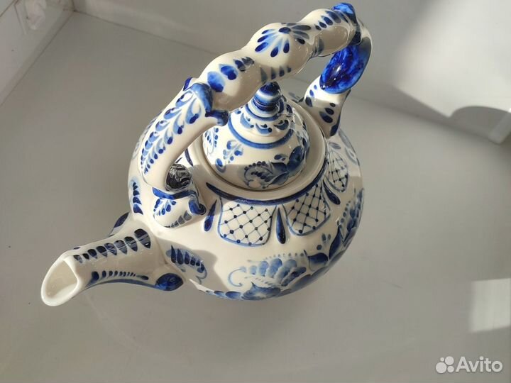 Чайник заварочный гжель 1-1,5 л