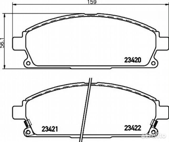 Nisshinbo NP2009 Колодки тормозные дисковые перед