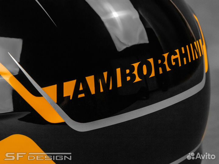 Шлем для Ducati Scrambler Gold Bull Black Notes