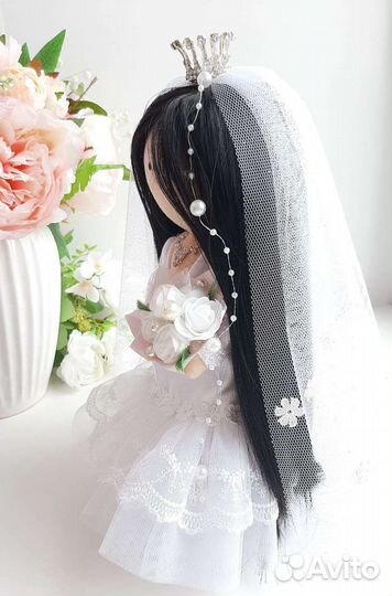 Кукла тильда ручной работы. Свадебная интерьерная