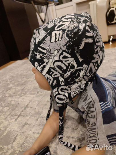 Шапка демисезонная, новая для мальчика 52-54